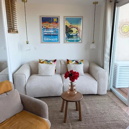 Romantique Vue Mer, Balneo Et Jardin Apartman Grimaud
